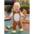 thumbnail image 4 of RUINIXCW Toddler Baby Boy Girl Duck Costume Newborn Infant Halloween Animal Costume Warm Fall Winter Plush Jumpsuit Outfit Long Sleeve Hood Zip Up Romper Snowsuit Foot Covers, 4 of 10