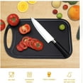 Bestdin 3 Pieces Cutting Board Set, BPA Free, Nonporous, Dishwasher Safe, Black