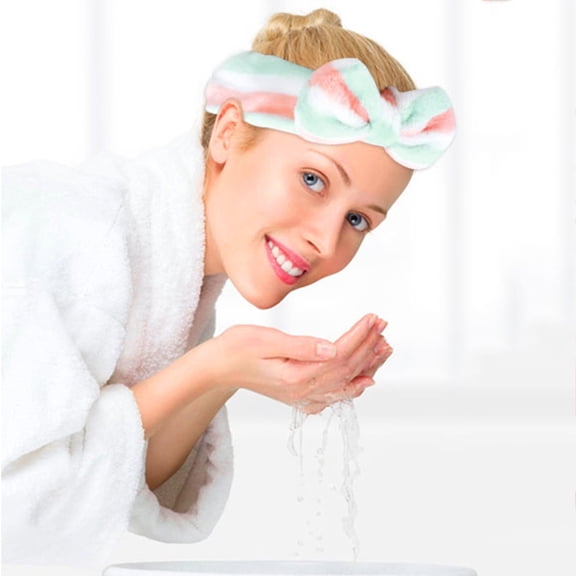 Kelon Cute Green Frog Eye Headband, Funny Elastic Frog Head Wrap, Soft Turban Hair Band for Face Washing & Skincare, One Size Heardband
