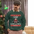 thumbnail image 5 of Christmas Sweatshirt, I'm Gonna Sleigh This Workout Christmas Sweatshirt, Muscular Santa Ugly Holiday Jumper, Funny Gym Lover Gift for Weightlifters & Fitness Fans, 5 of 5