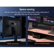 Mini PC with AMD Ryzen 7 8845HS, Upto 5.1GHz, Desktop Computer with 32G DDR5, 512G PCIE4.0 SSD, Windows 11 Pro, HDMI/USB-C, 4K Triple Display, Radeon 780M Graphics, 2.5Gbps LAN, WiFi6E, VESA