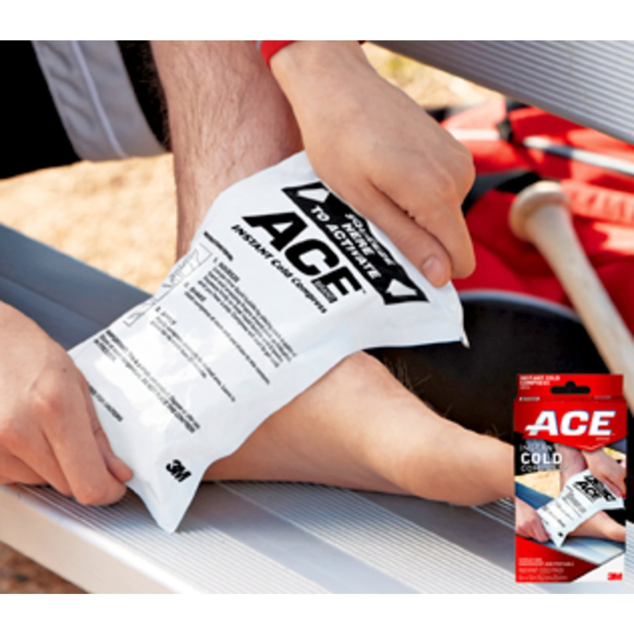 ACE Brand Instant Cold Compress, Disposable Single-Use, White, 1 Pack