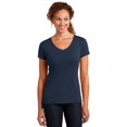 thumbnail image 1 of District Made Ladies MIni Rib V-Neck Tee - New Navy - X-Small, 1 of 1
