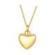 thumbnail image 5 of Collar de conmemorativa que se puede abrir Encanto elegante Recuerdo de corazón de amor de acero inoxidable Dorado Yinane collar de urna conmemorativa, 5 of 8