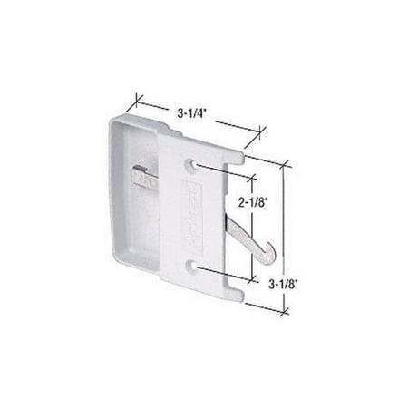 Crl White Sliding Screen Door Latch And Pull With 2 1 8 Screw Holes For Andersen Doors