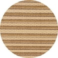 thumbnail image 1 of Ahgly Company Indoor Round Abstract Chocolate Brown Solid Area Rugs, 3' Round, 1 of 6