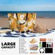 thumbnail image 5 of Fotbe White Floral and Butterflies Bolsa de Viaje para Playa - Resistente al Agua, Bolsa Tote de Gran Capacidad y Ligera con 7 Bolsillos para Mujeres y Hombres, 5 of 7
