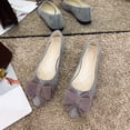 thumbnail image 5 of Women's Pointed Toe Knit Mary Jane Ballet Flats for Office Casual Wear Stretchy Dressy Slip-On Shoes with Arch Support, 5 of 7