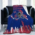 thumbnail image 4 of Custom New York Blanket Personalized Throw Blankets Name and Number for Men Women Boy Football Style Decor Gifts, 4 of 6
