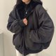thumbnail image 3 of Chaqueta de mujer Y2K sencilla y versátil con relleno de terciopelo de doble cara de lana de cordero y algodón, abrigo holgado e informal para la calle, 3 of 4