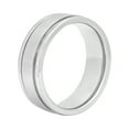 thumbnail image 3 of Menâs Titanium 8MM Brushed Finish Wedding Band Ring â Mens Ring, 3 of 5