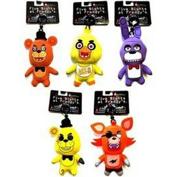 Five Nights At Freddy S Five Nights At Freddy S 4 Set Of 5 Plush Clip Ons Walmart Com