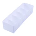 thumbnail image 4 of Armario Contenedores Organizador Cajón Cajas de sujetadores Cajón Cosmético Divisor Almacenamiento 5 celdas Calcetines Organizador ordenado Calcetines Blanco BLESIY Organizador de almacenamiento, 4 of 8