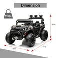thumbnail image 2 of FINITO 24V Kids Ride on UTV, Electric Off-Road Vehicle 4 Wheeler Battery Powered Truck with Parent Remote Control, Black, 2 of 6