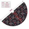 thumbnail image 3 of Sikiie Black Roosters 30-48 inches {designName} Print Christmas Tree Skirt Snowman Xmas Tree Skirt with Edge Christmas Decorations for Holiday Party-48", 3 of 7