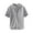 Gray, variant on Mlzmgr Top for Men Summer Notched V Neck Button Short Sleeve Loose Casual Lightweight Tee Shirts