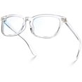 thumbnail image 4 of Gafas de bloqueo de luz azul de primera calidad, lentes transparentes, gafas antiluz azul para reducir los dolores de cabeza y mejorar el sueño, 4 of 5