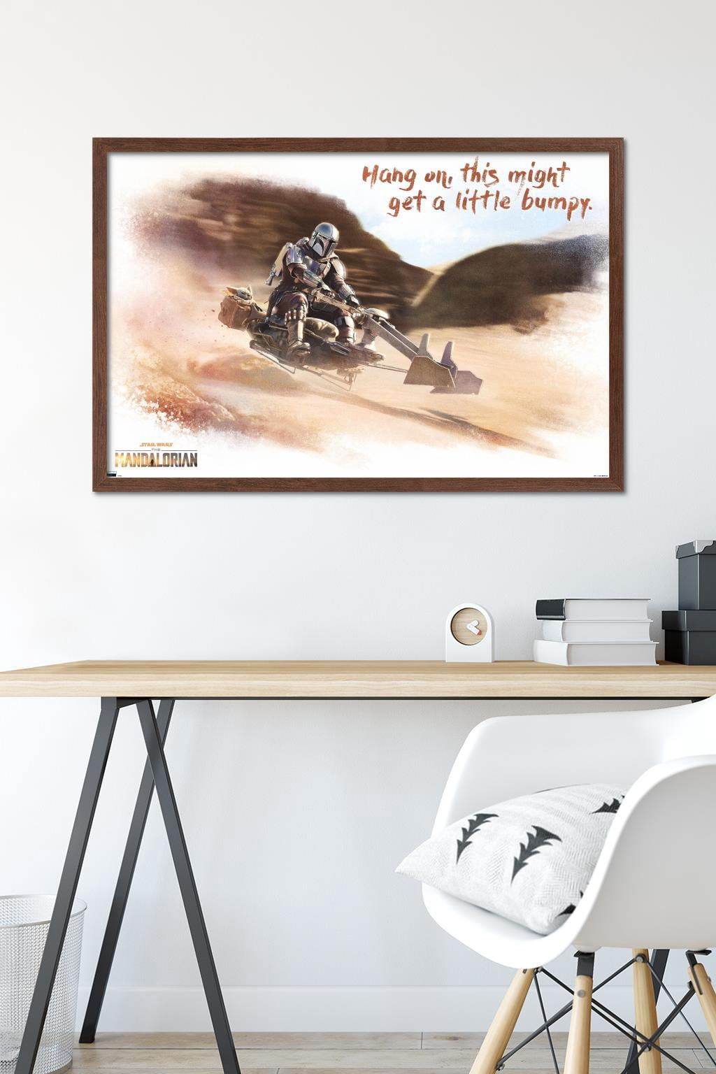 Star Wars: The Mandalorian - Ride Wall Poster, 22.375" x 34", Framed