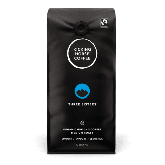 Kicking Horse Coffee - Three Sisters - Medium Roast, Ground Coffee, 284 g - Ground Coffee