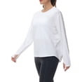 thumbnail image 3 of Dragon Fit Long Sleeve Workout Shirts for Women Back Loose Fit Running Tee Tops with Thumb Hole, 3 of 6