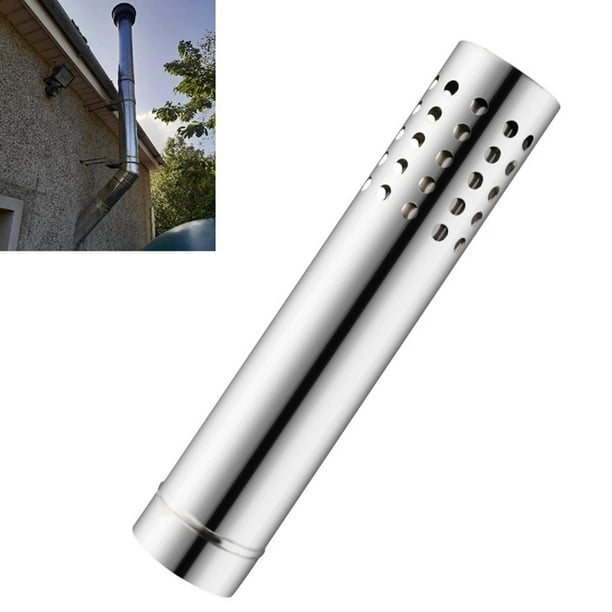 Tubo de extensión de chimenea de 2,36 pulgadas de diámetro, tienda de campaña para chimenea, accesorios de acero inoxidable para quema de troncos de shamjiam Extensión de chimenea