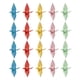 thumbnail image 2 of 100Pcs 6cm Grullas de origami hechas a mano Decoraciones de grullas de papel para el día de San Valentín Boda (Color mezclado), 2 of 5
