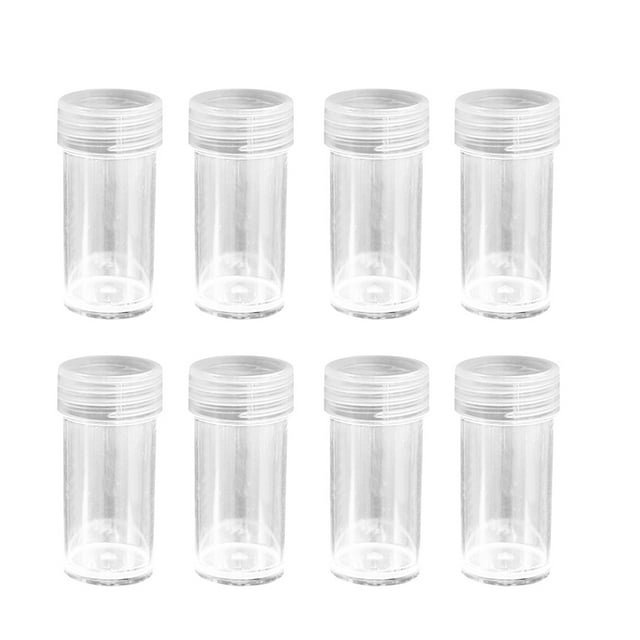 Matsuzay Caja de almacenamiento de diamantes de imitación, botella de almacenamiento redonda, cuentas vacías para decoración de uñas, caja de punto de Type7 NO7 Matsuzay HA004659-02