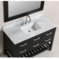 thumbnail image 4 of Design Element London 48" Single Sink Bathroom Vanity Set in Espresso with Carrara Marble Top, 4 of 5