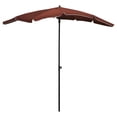 thumbnail image 1 of vidaXL Garden Parasol with Pole 200x130 cm Terracotta, 1 of 3