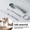 thumbnail image 4 of Juego de cucharas medidoras de acero inoxidable de 9 piezas, para cocinar, hornear, apilar, ingredientes secos, cucharas medidoras FleinngHoz JD709735717, 4 of 7