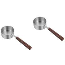 Set of 2 Small Stainless Steel Cooking Pans for Oil Frying, and Easy to Clean
