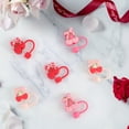thumbnail image 5 of Cook with Color 6 Piece Silicone Valentine’s Day Straw Topper Set, Reusable Straw Covers for Standard Straws, 5 of 5