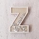 thumbnail image 1 of Letras de madera de 5 pulgadas - Se pueden pintar, 26 letras, para decoración de pared/habitación infantil/señales de nombres de boda, 1 of 2