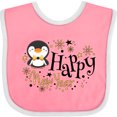 thumbnail image 3 of Inktastic Happy New Year with Cute Penguin Boys or Girls Baby Bib, 3 of 4