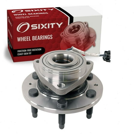 Sixity Auto 515096 Front Wheel Bearing Hub Assembly compatible with Chevy Silverado Suburban Tahoe Avalanche, for GMC Sierra 1500 Yukon, for Cadillac Escalade ESV EXT 2007-2014 - 6 Lug w/ ABS