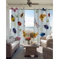 thumbnail image 6 of Cute Butterfly Dragonfly Blackout Curtains for Bedroom Living Room Darkening Curtains 63 Inches Long Farmhouse Botanical Floral Blue Window Curtain 2 Panels Set Window Treatment Drapes 42"x63", 6 of 9