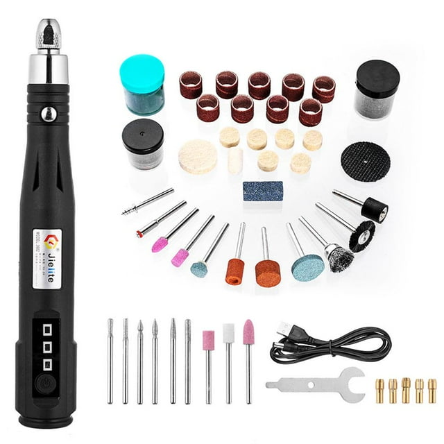 Almencla Electric Corded Multi-Sander Drill Pen Mini Rotary Tool with Accessories for Package B