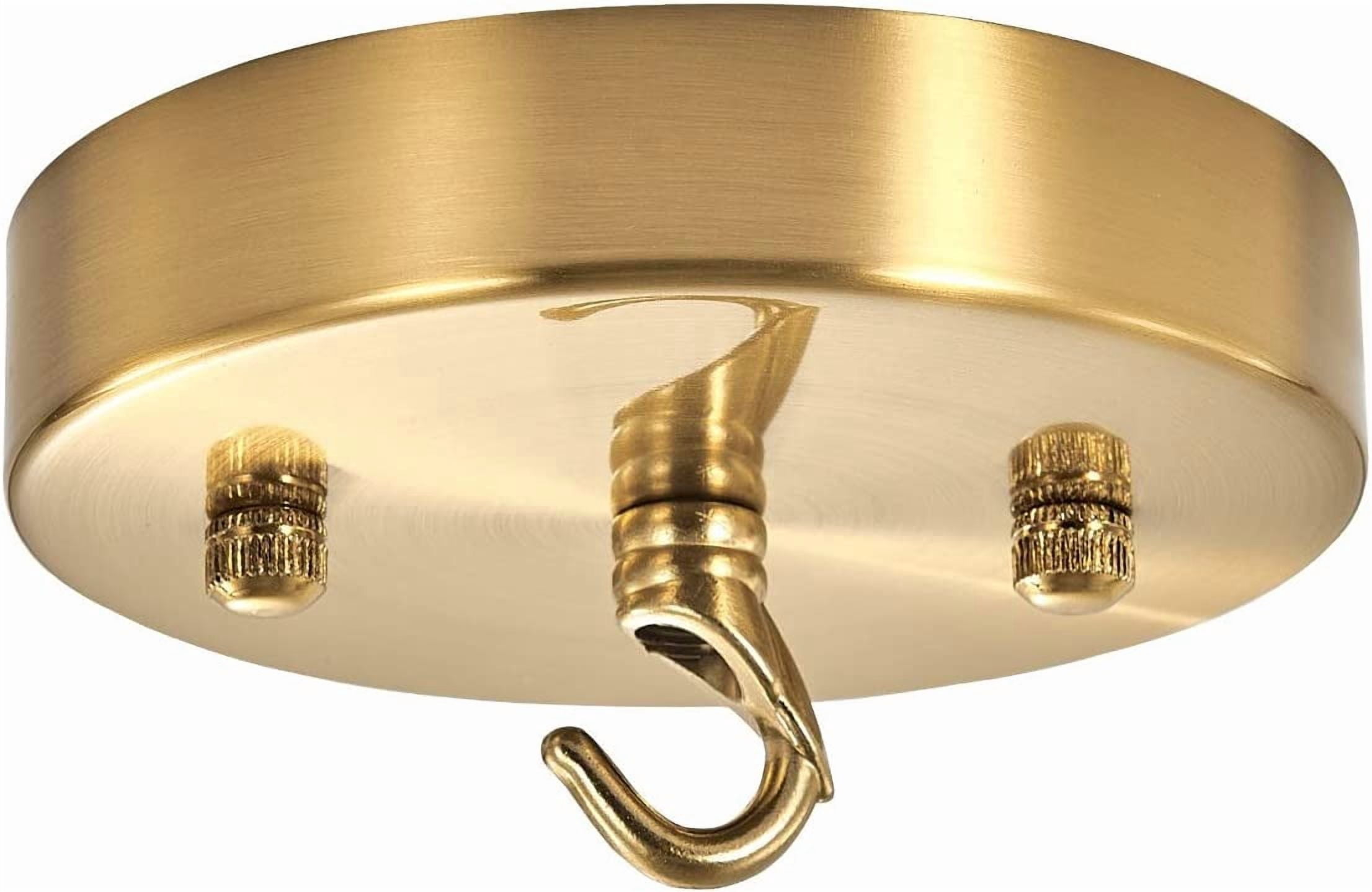 RGHJAR-Upgraded Version 4.72 Inch Light Canopy Kit, Iron Ceiling Canopy Kit for Pendant Light, Chandelier Hook, Vintage Chandelier Canopy, Ceiling Hooks, Glod