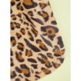 thumbnail image 5 of PETSIN Pet Plush Leopard Print Warm High Neck T-shirt In Brown, 5 of 5
