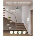 thumbnail image 3 of Interruptor regulador inteligente GHome Smart de 3 vías para luz, paquete de 3, 3 of 8
