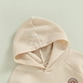 thumbnail image 5 of Okbabeha Toddler Baby Girl Boy Outfit Embroidery Rainbow Long Sleeve Hoodie With Elastic Waist Sweatpant Fall Winter Clothes, 5 of 7