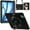 Black, variant on Zenrich Ripple Case for iPad Air 11 (M3) 2025/ iPad Air 6th Generation (M2) 11-inch 2024, 360° Rotating Kickstand with Hand Strap, Shoulder Strap, Screen Protector, Rugged Shockproof Cover-Black