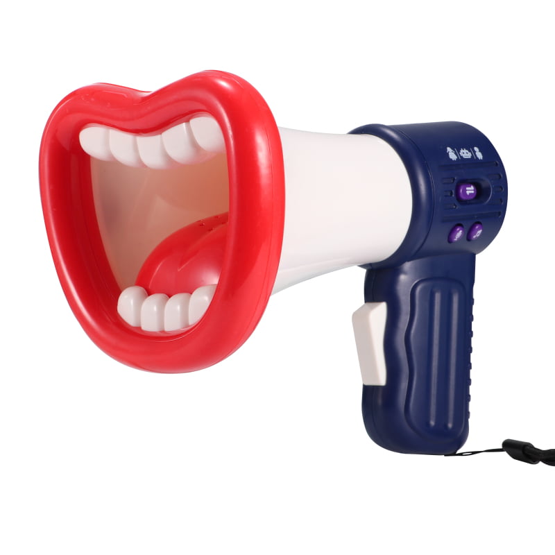 Big Mouth Funny Voice Changer Handle Handheld Gift Horn Vocal Plastic  Recording Loudspeaker Toys Mini Toy Megaphone Kids Party 