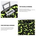 thumbnail image 4 of green bats Halloween black cool Luggage Cover Anti Scratch, Elastic Suitcase Protector Suitcase Covers for Luggage Fits 18-32 Inch Luggage, 4 of 5