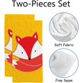 thumbnail image 2 of Soft Hand Fingertip Towels 2 Pcs Face Bath Towels Cute Little Fox Absorbent Washcloths for Bathroom Hotel Kitchen 30x15in, 2 of 6