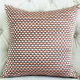 thumbnail image 2 of Plutus Sunny Cave Orange and Beige Luxury Throw Pillow, 2 of 3