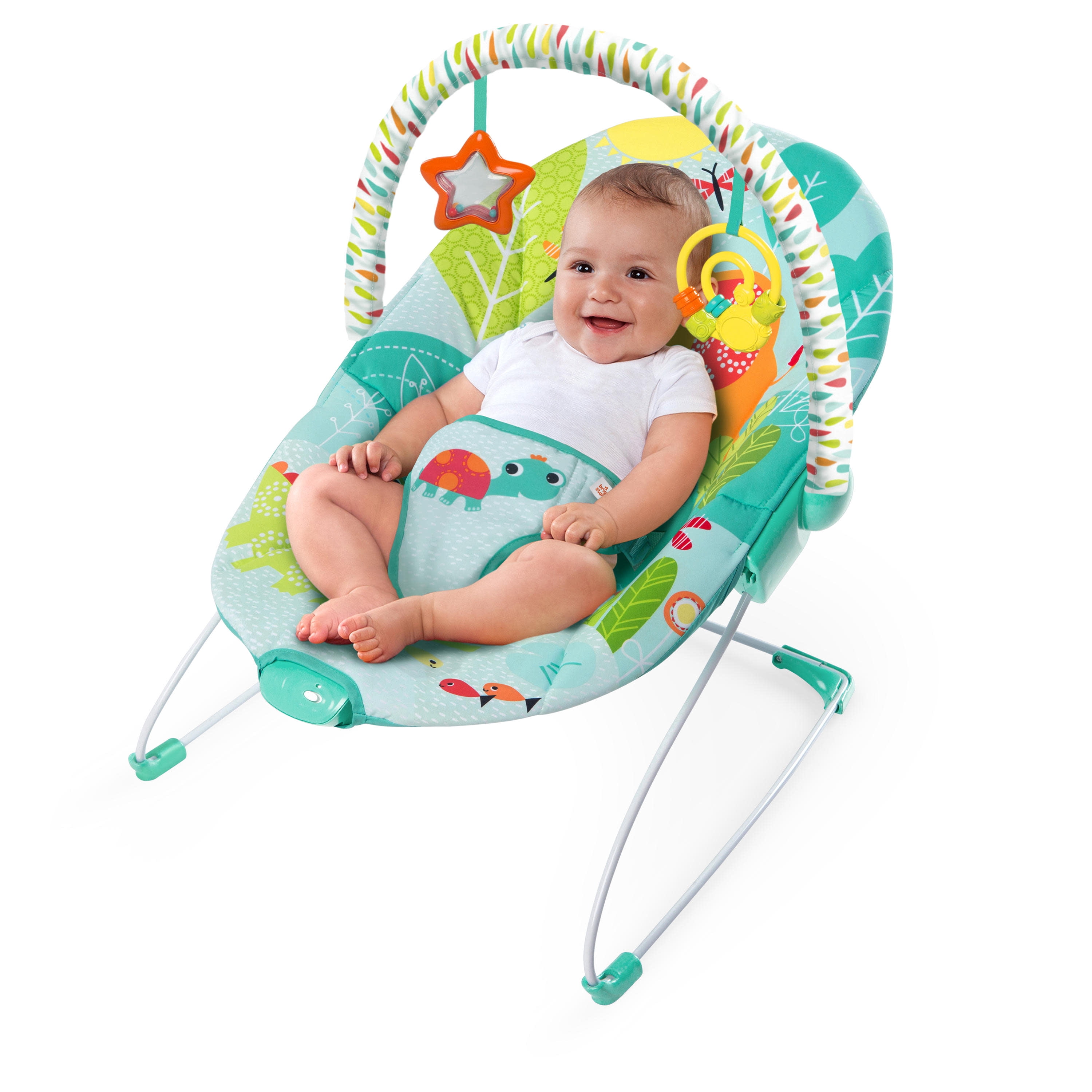 Bright Starts Bouncer Seat Raindrop Rainforest