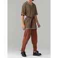 thumbnail image 3 of Biezeib Men Medieval Costume Renaissance Templar Tunic Viking Knight Pirate Vintage Warrior Halloween Cosplay Party Tops, 3 of 6