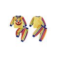 thumbnail image 2 of RUINIXCW Kids Toddler Baby Boy Girl Halloween Outfit Clown Costume Infant Baby Boy Girl Fall Winter Clothes Collar Grimace Sweatshirt and Pants Set, 2 of 10