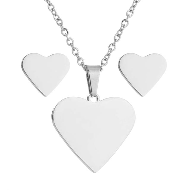 DPTALR Ensemble Pendentif Boucles d'Oreilles pour Femmes Collier Clavicule Coloré Boucles d'Oreilles Exquises